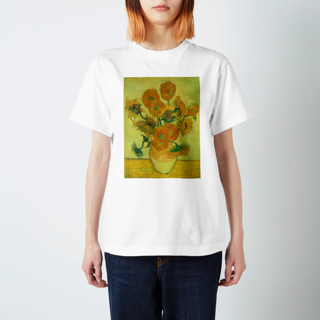 ryoryoの「ひまわり」ゴッホ　Vincent van Gogh / Sunflowers Regular Fit T-Shirt