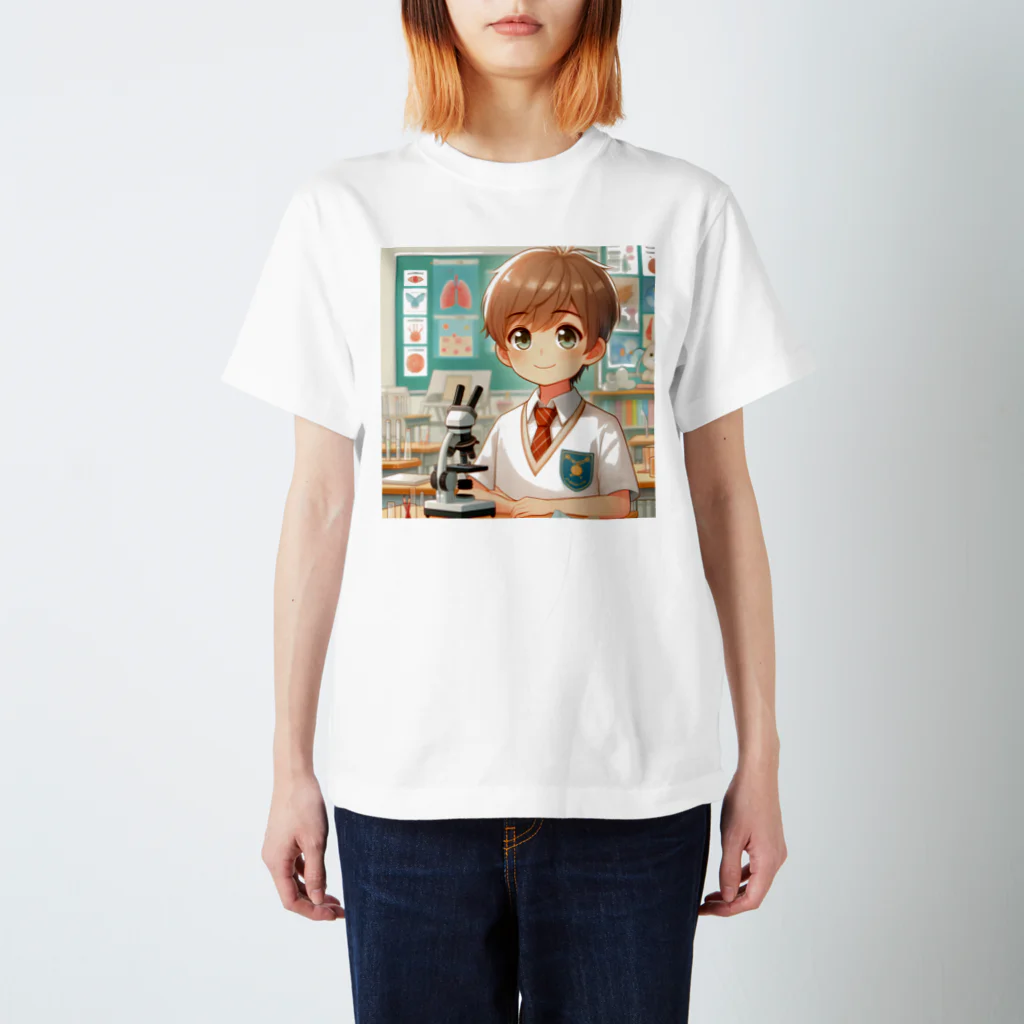 可愛い男の子イラスト販売所　By,keicyanの男の子　中学1年生　科学部 Regular Fit T-Shirt