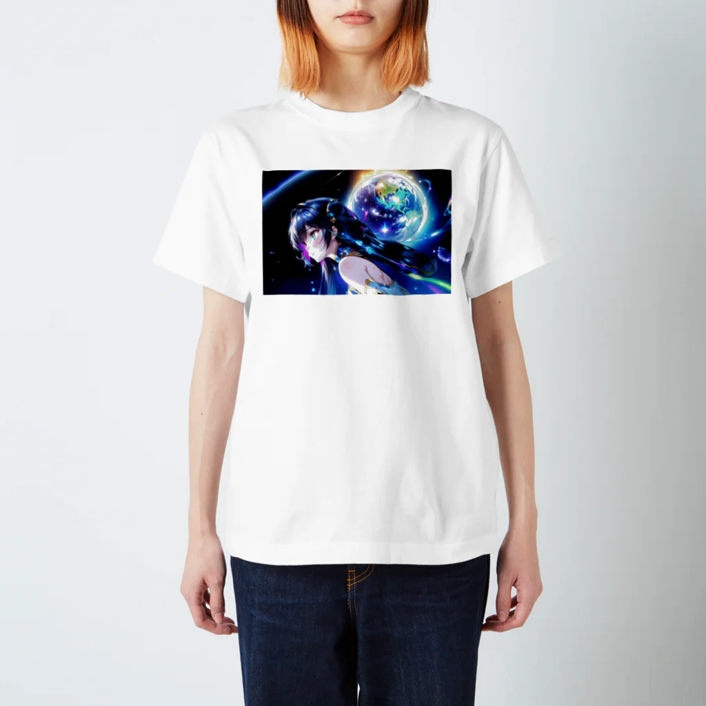 HappinessDarkの星の美しさに想いを馳せる Regular Fit T-Shirt