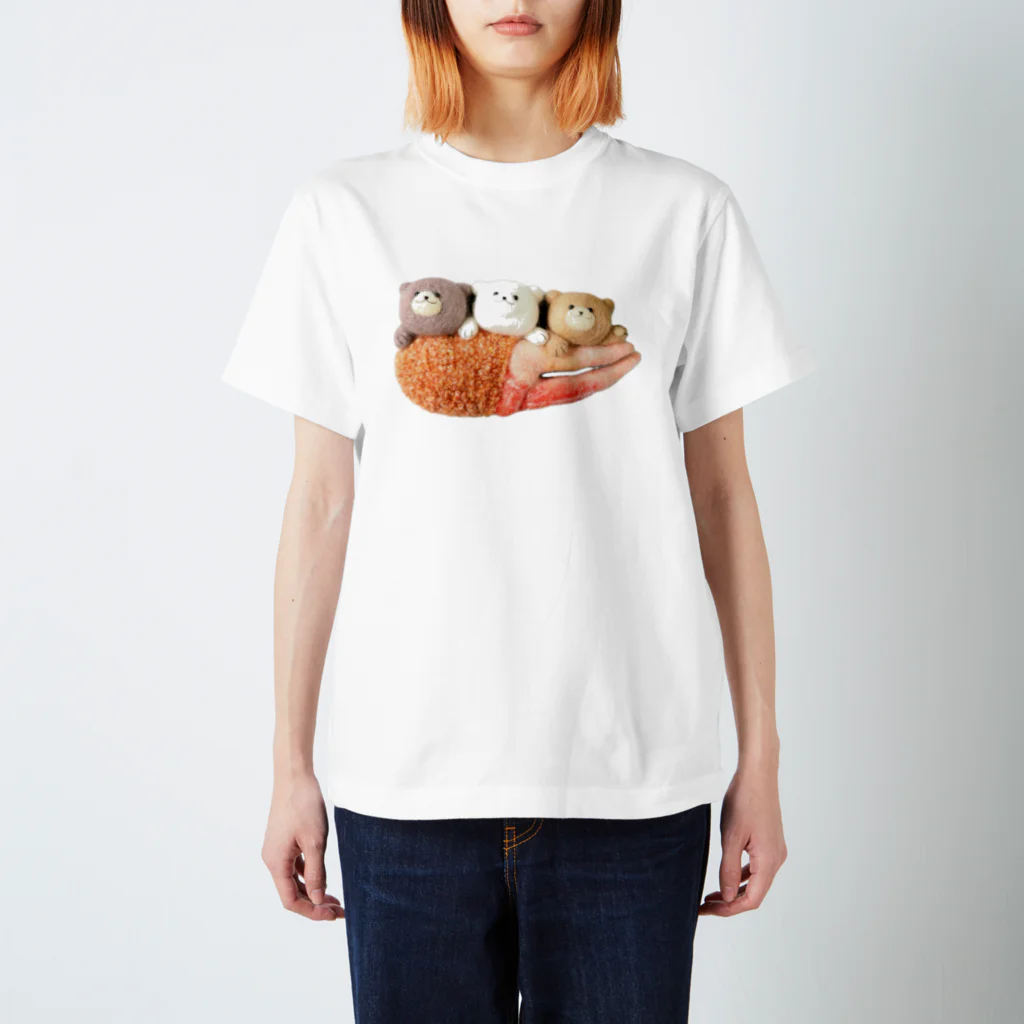 kumamia（くまみあ）のくまの３兄弟（カニ爪フライ） Regular Fit T-Shirt