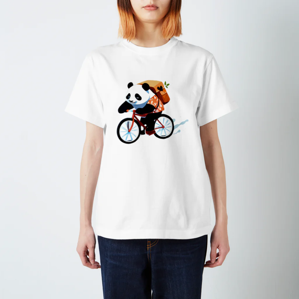 〜たけしゃんのお店〜の自転車アロハパンダ⑤ Regular Fit T-Shirt