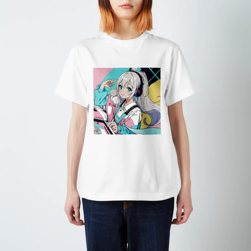 yozoraniyumeoの魔法ゲーマー少女 スタンダードTシャツ