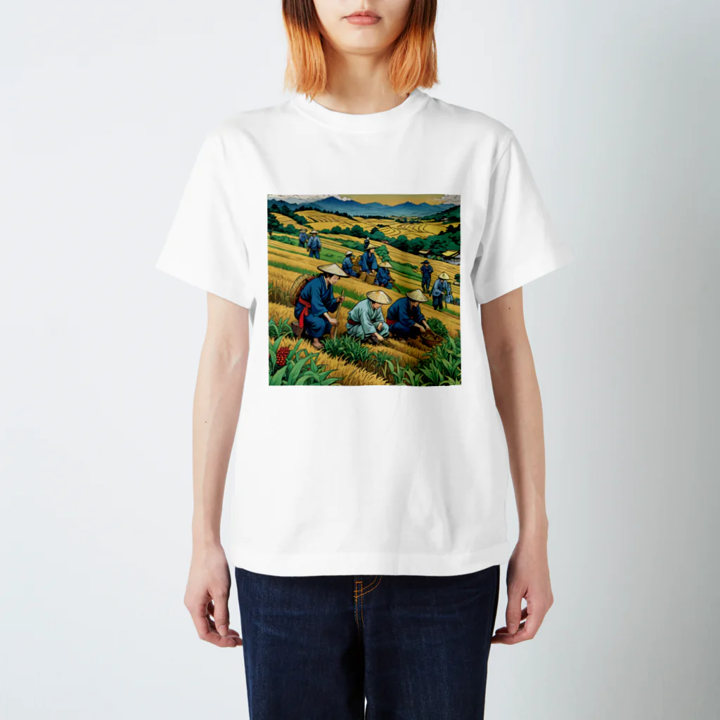 Etoaiの浮世絵シリーズイラスト　農民 Regular Fit T-Shirt