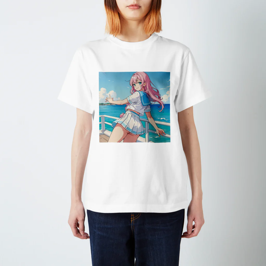 yozoraniyumeoの魔法セーラー少女 Regular Fit T-Shirt