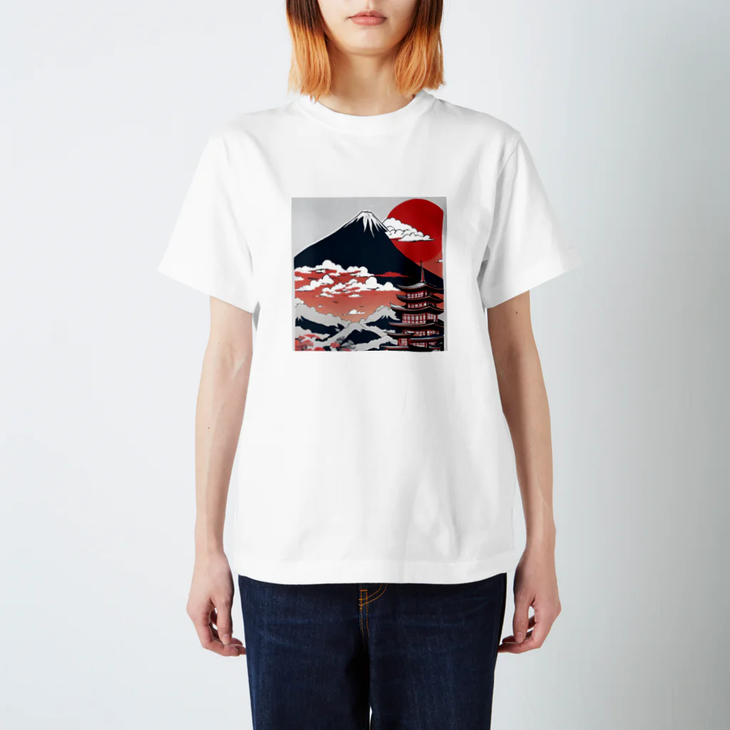 AIアイテムショップの日本の風景 スタンダードTシャツ