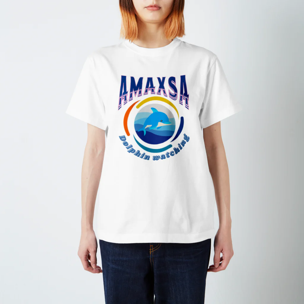 H.webPのAmaxsaイルカウォッチング-wave スタンダードTシャツ