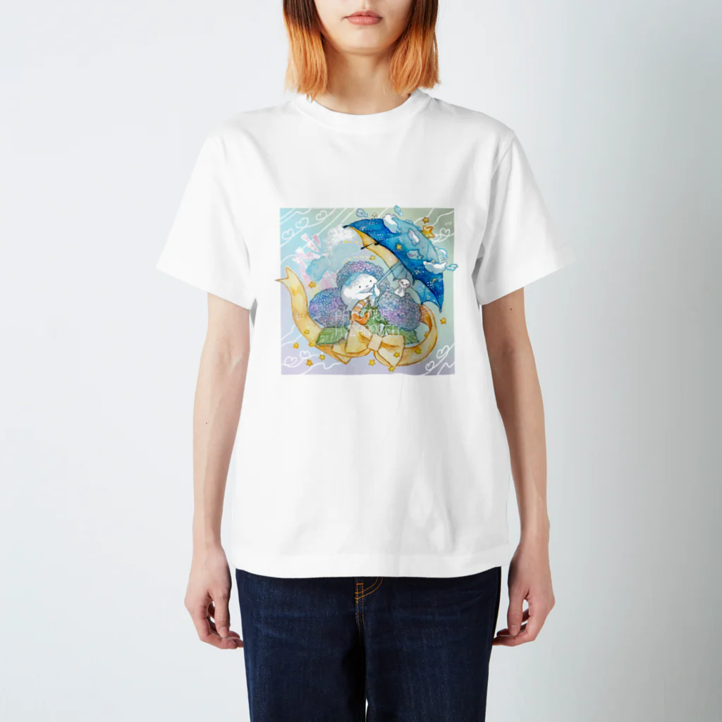 ナルセキョウのアジサイクラゲ スタンダードTシャツ