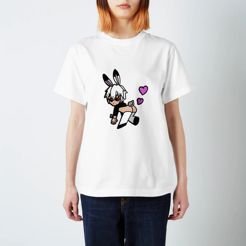 ねこのしっぽの逆バニールゥくん スタンダードTシャツ