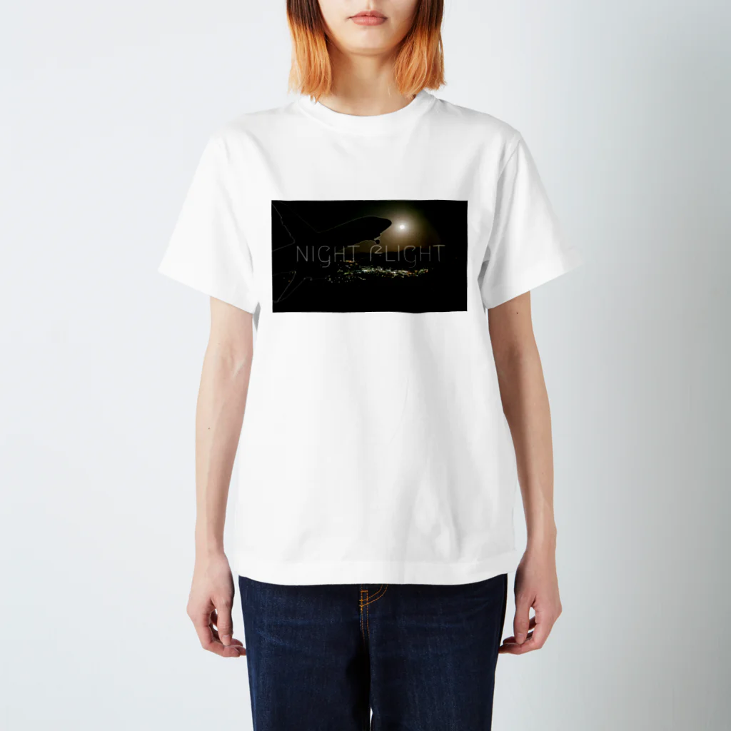 たまコロンのNIGHT FLIGHT Regular Fit T-Shirt