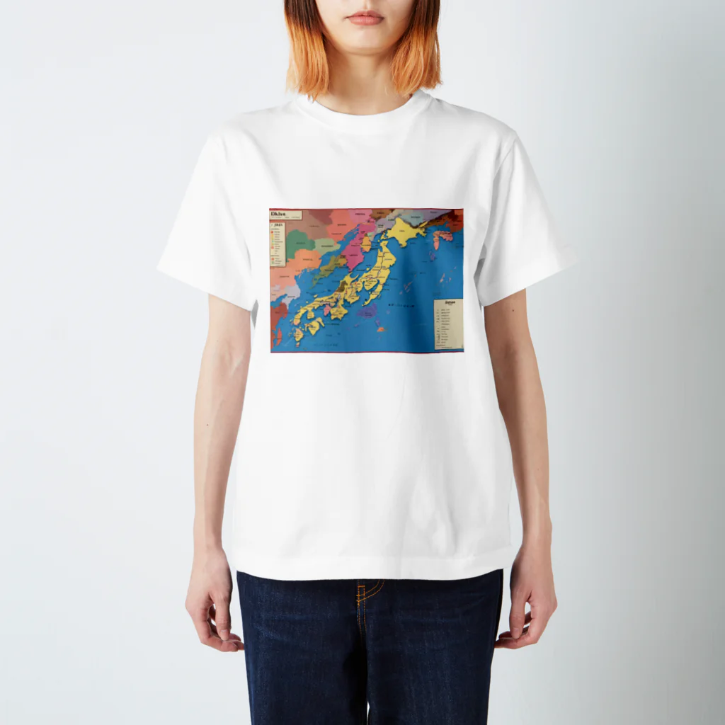 MONOQLOKOKOの地図 スタンダードTシャツ