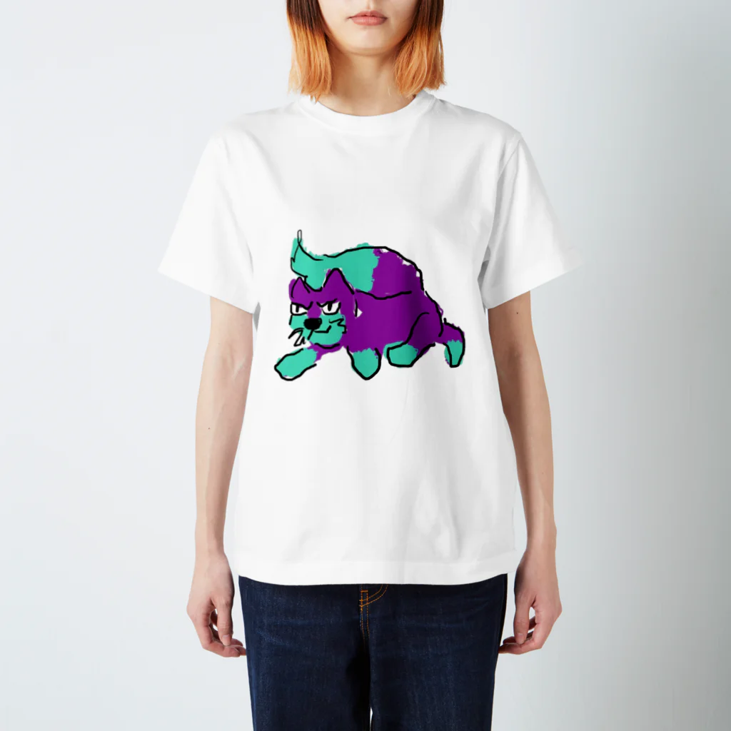 pawrakiyaの猫（（）） スタンダードTシャツ