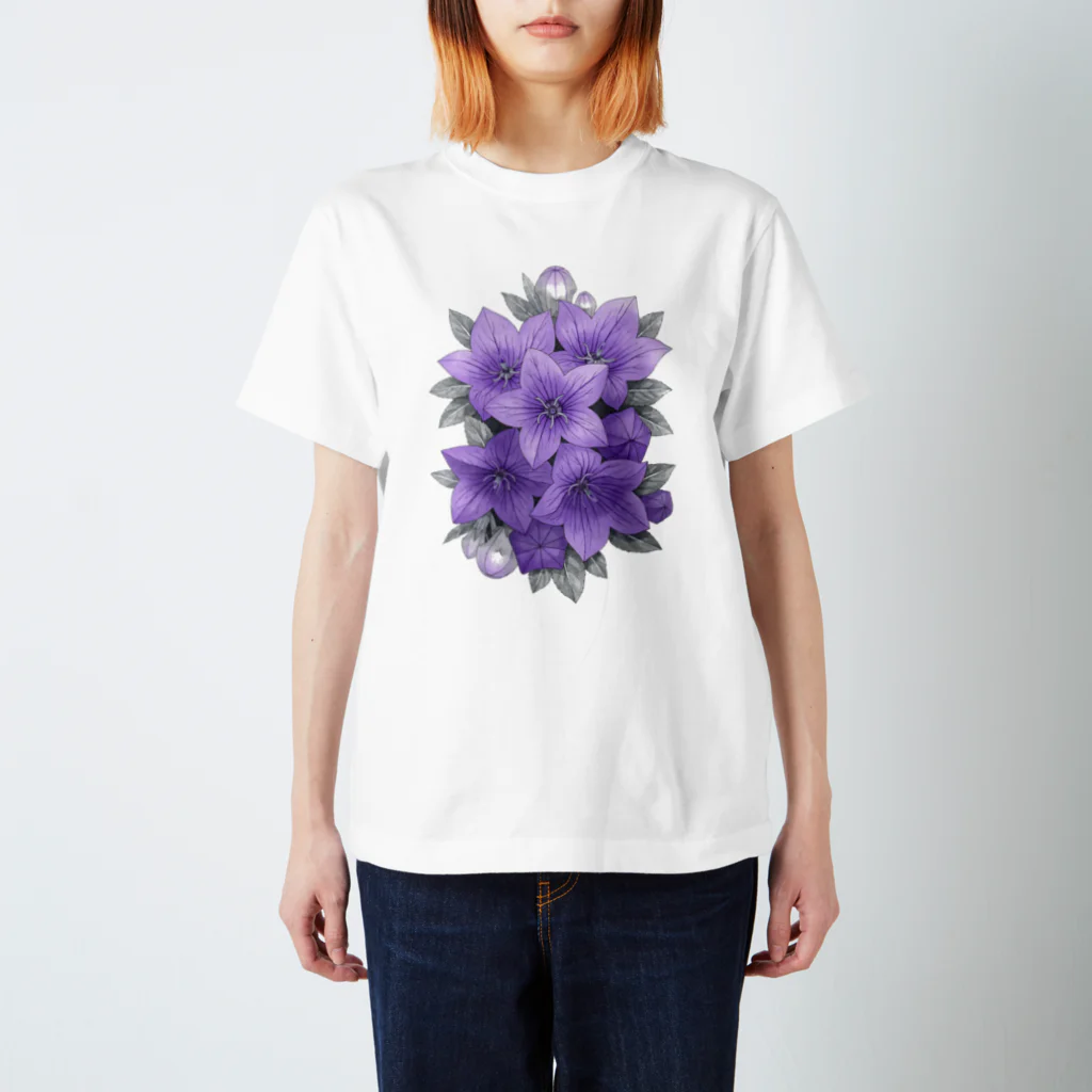 苗村さとみの桔梗 Regular Fit T-Shirt