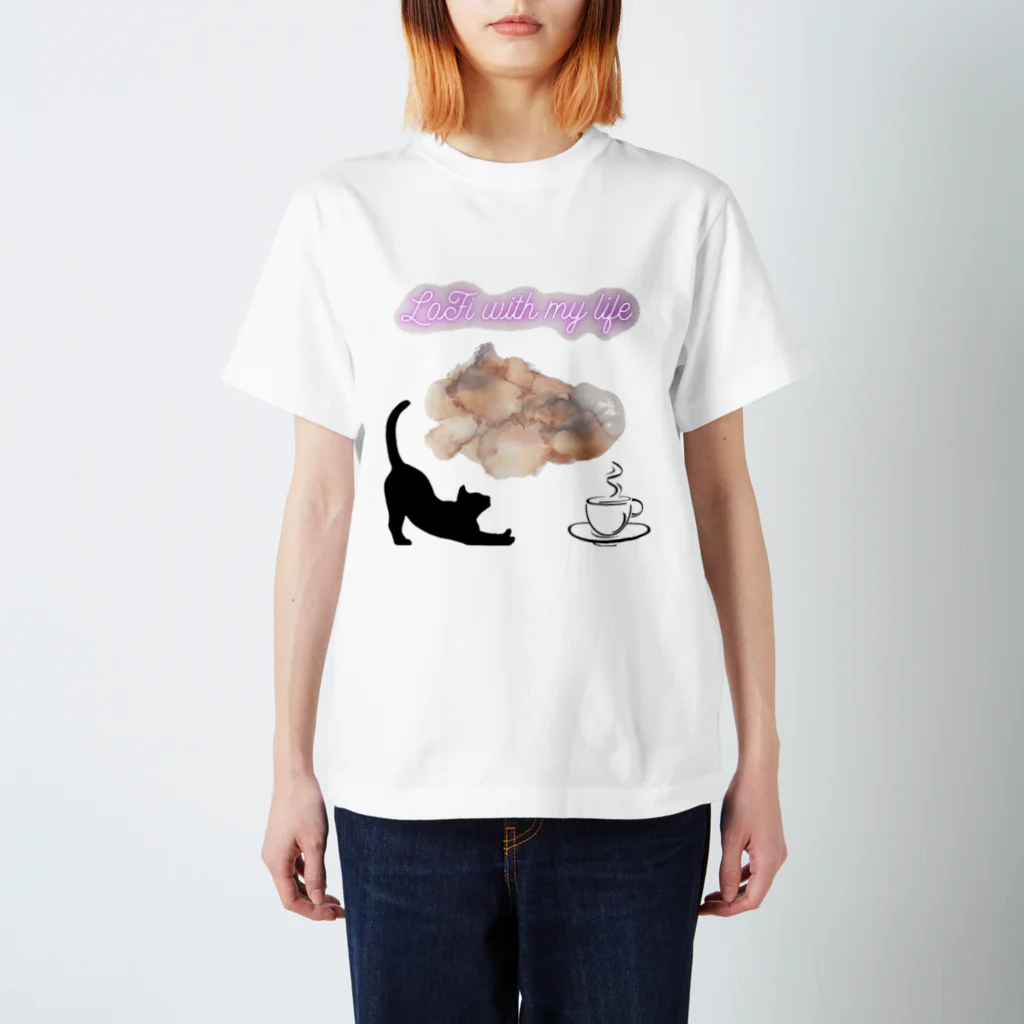 FocusFlow beatsのLoFi with my life Regular Fit T-Shirt