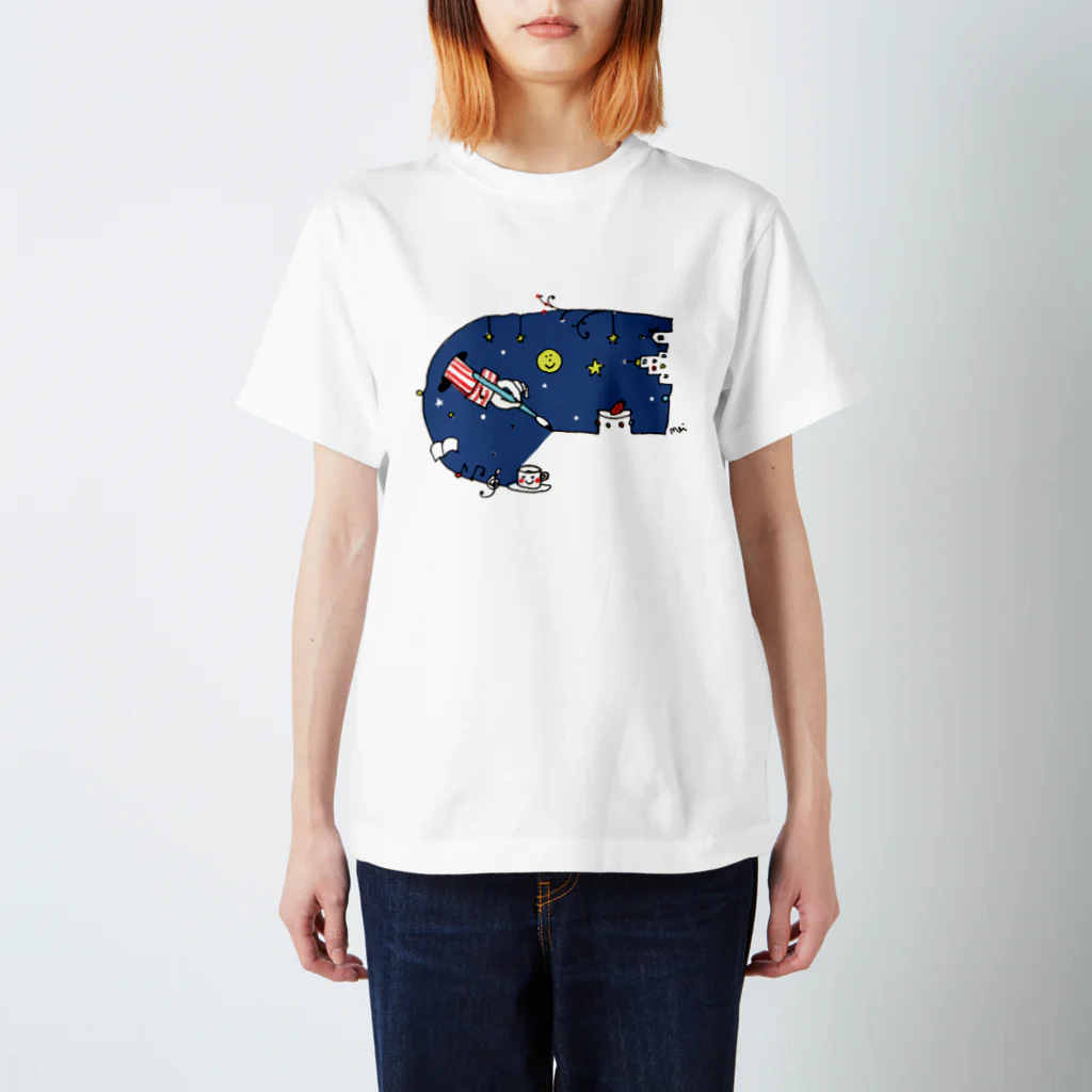 イザワメイのオンラインショップの夜空くん Regular Fit T-Shirt