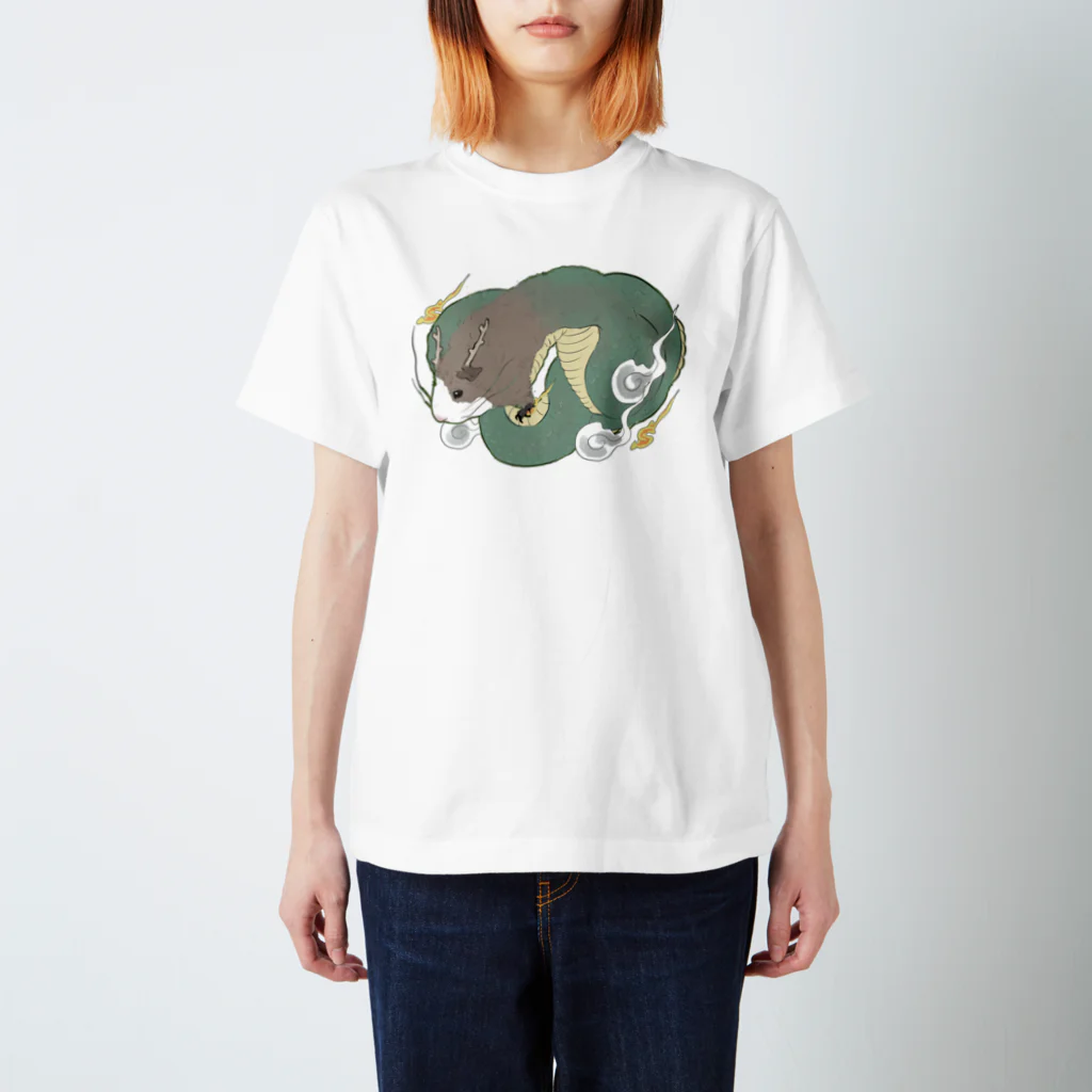 nins・にんずのテディモルモットのドラゴン Regular Fit T-Shirt