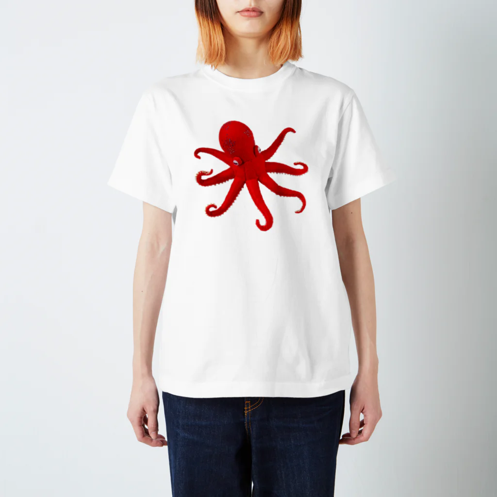 水島ひねの居眠りタコ Regular Fit T-Shirt