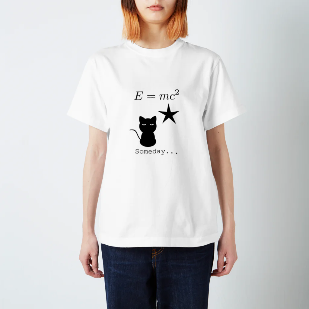 yuko_suzukiのアインシュタインの相対性理論で夢見るネコ Regular Fit T-Shirt