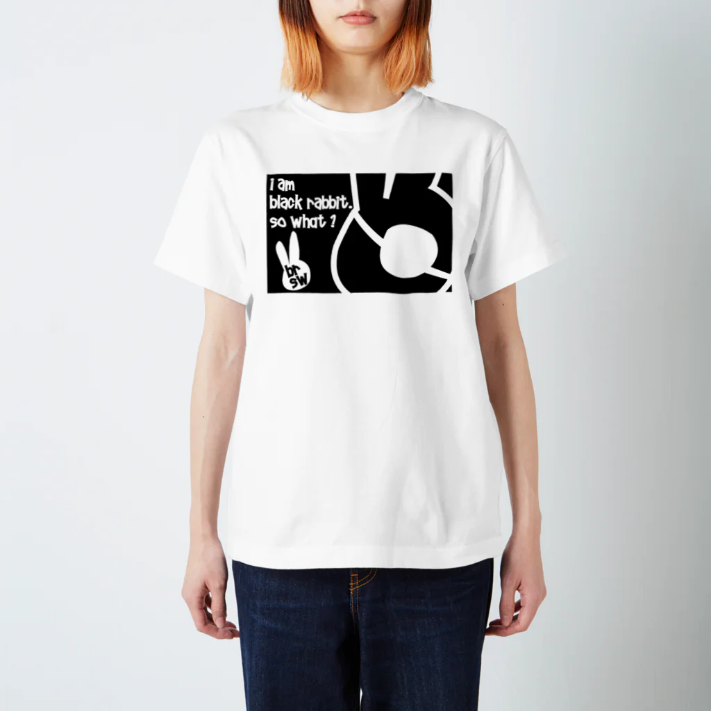 絵本はパンクのぶらっくらびっと　くろ スタンダードTシャツ