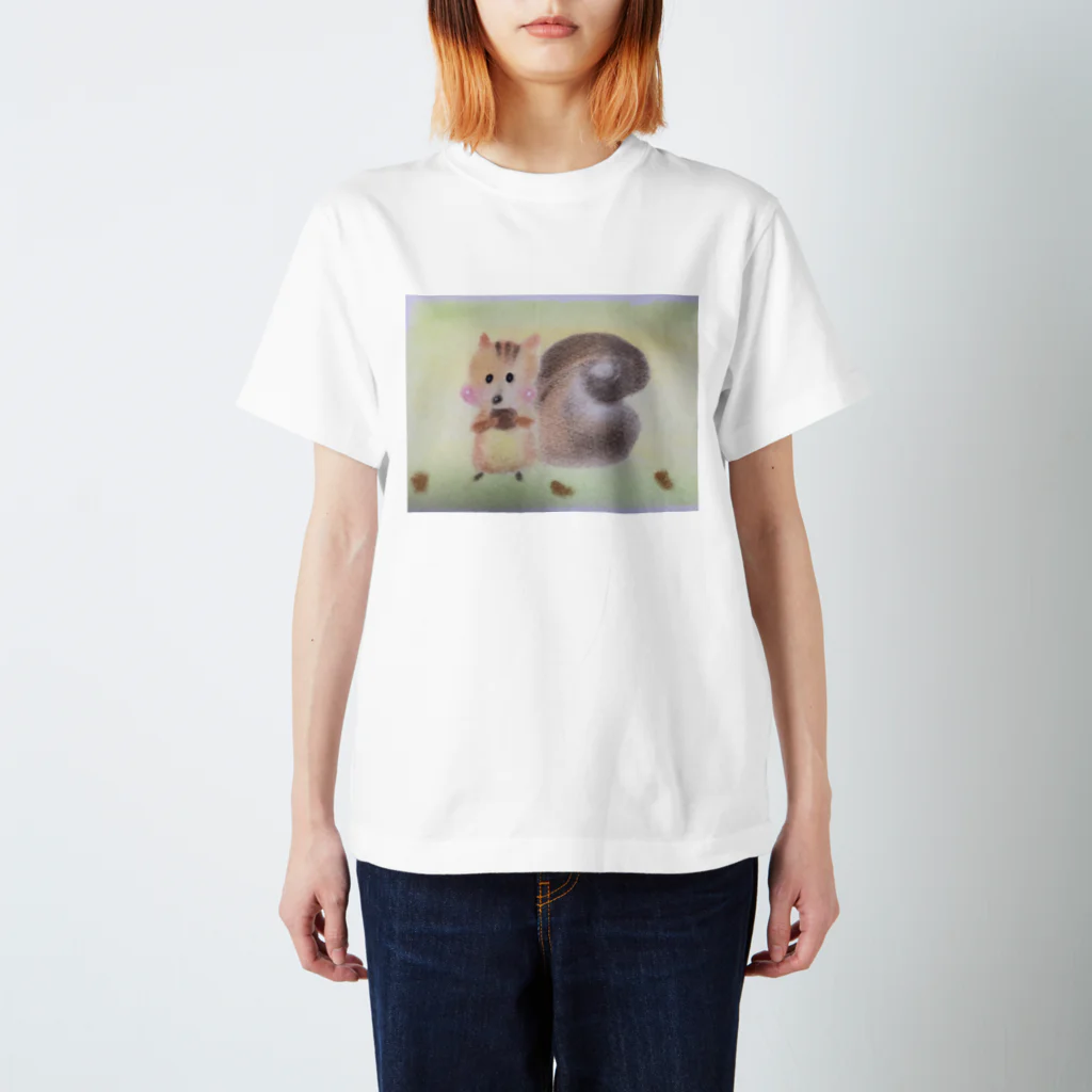 たっくんのかわいい  りすっちゃん Regular Fit T-Shirt