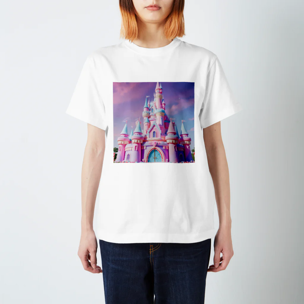 Lavender Wishの砂糖菓子のお城 Regular Fit T-Shirt