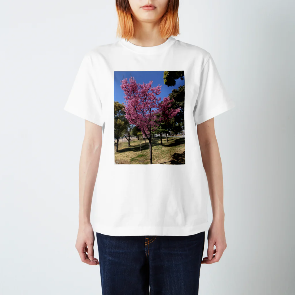 お花畑の桜 Regular Fit T-Shirt