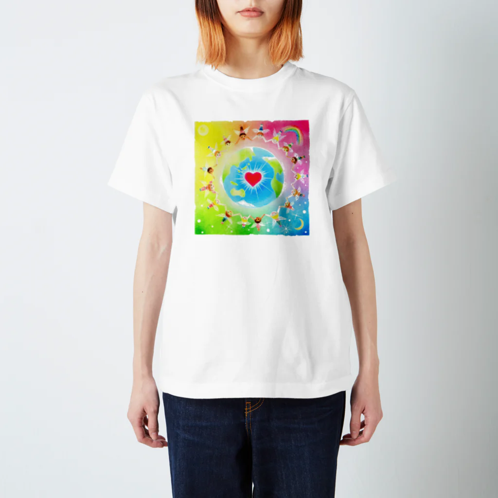  Pastel Design Art 天使のお部屋のワンネス スタンダードTシャツ