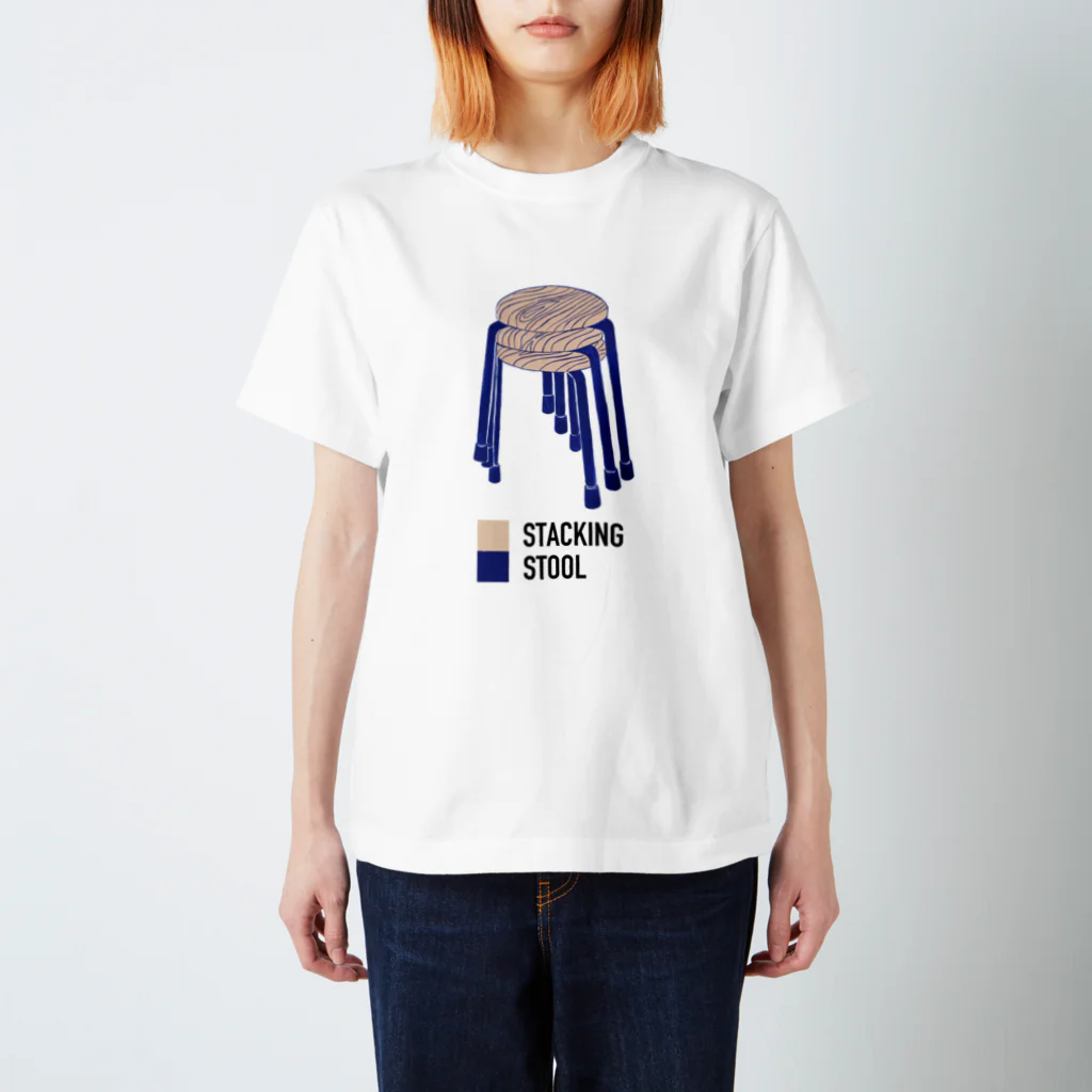 MIRINのSTACKING STOOL Regular Fit T-Shirt