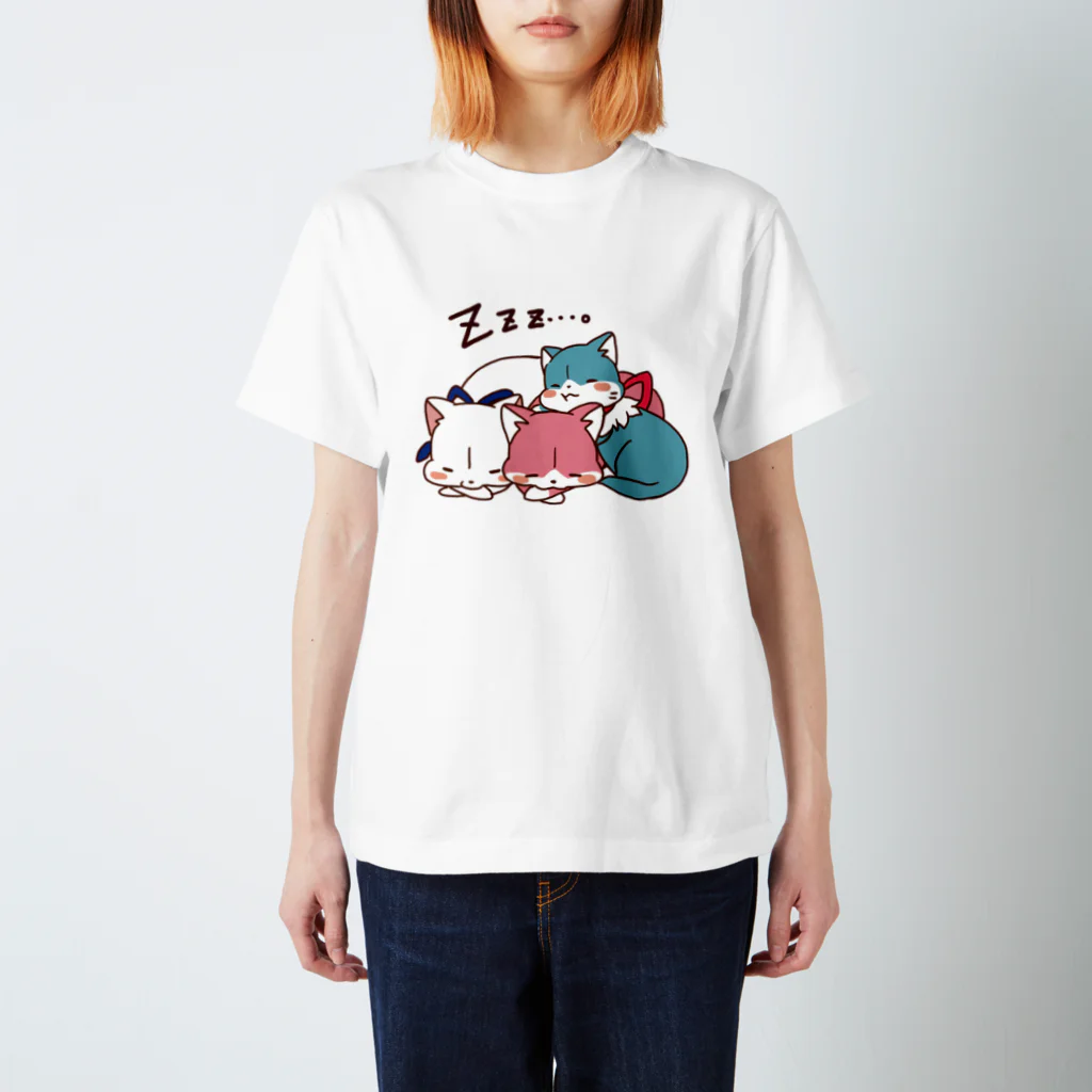 3色にゃんこの3色にゃんこ スタンダードTシャツ