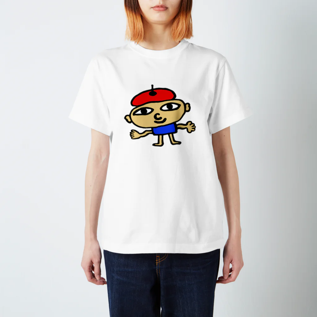 味噌汁の雨のベレー帽くん スタンダードTシャツ