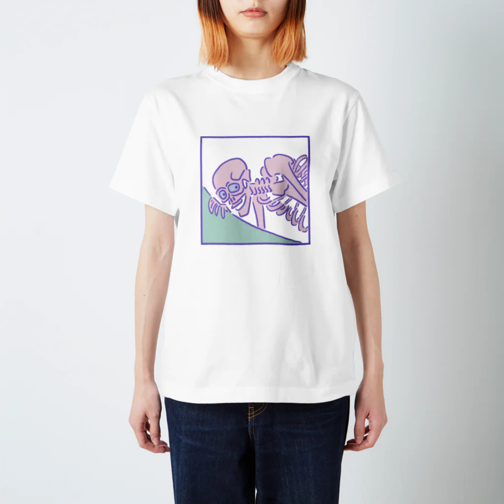 yu_takada_のゆめかわ浮世絵『がしゃどくろ』 スタンダードTシャツ