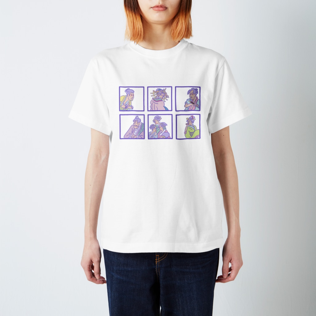 yu_takada_のゆめかわ浮世絵『ごちゃまぜ』 Regular Fit T-Shirt