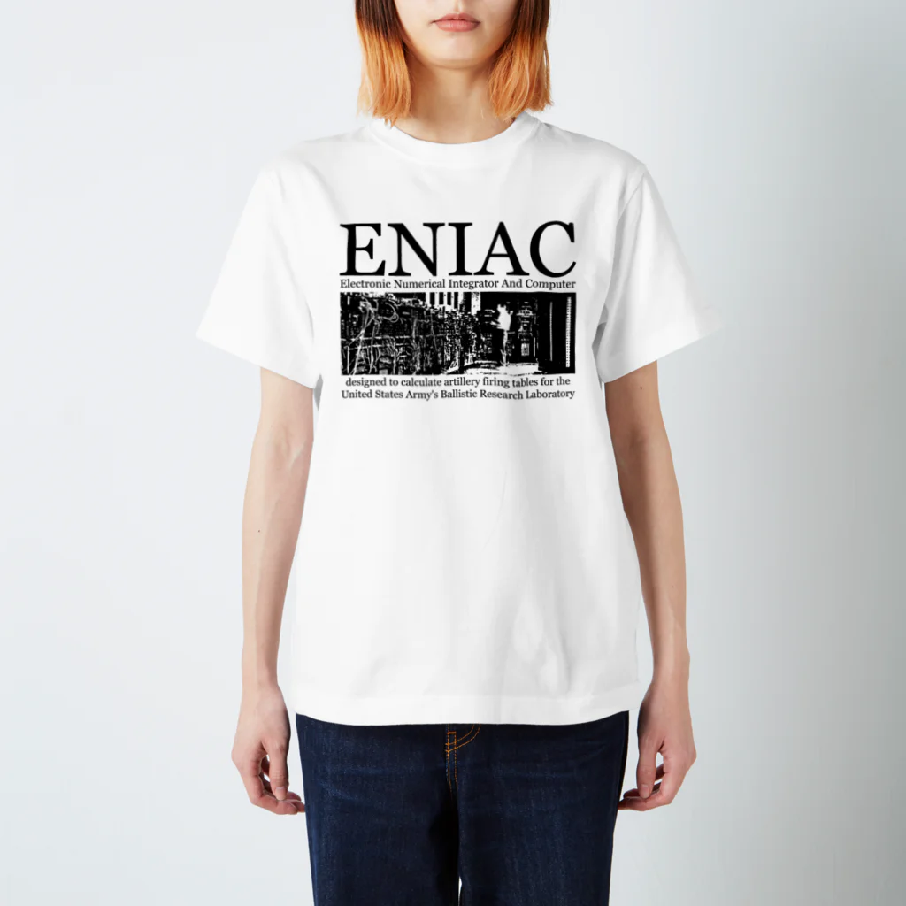 アタマスタイルのENIAC「エニアック」：科学：世界最初の汎用電子式コンピュータ Regular Fit T-Shirt