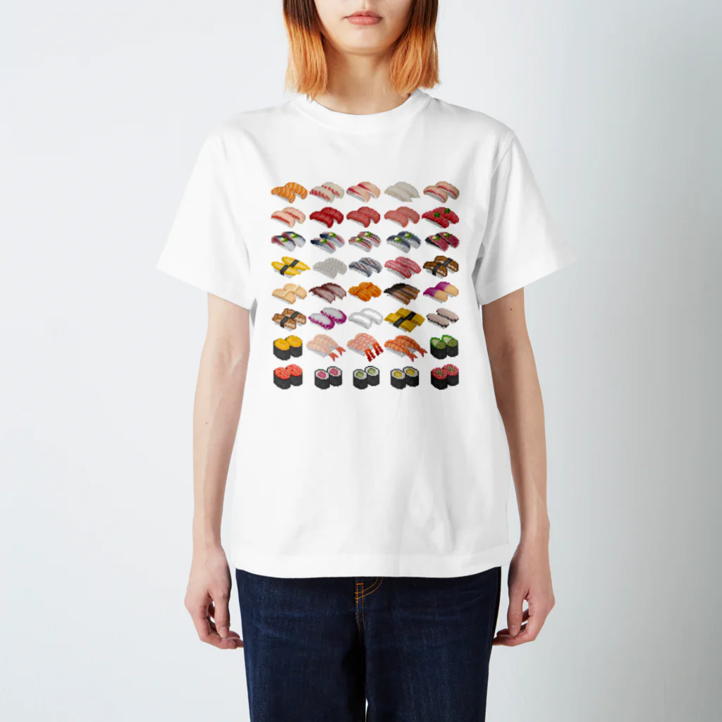 猫と釣り人のSUSHI_1B スタンダードTシャツ