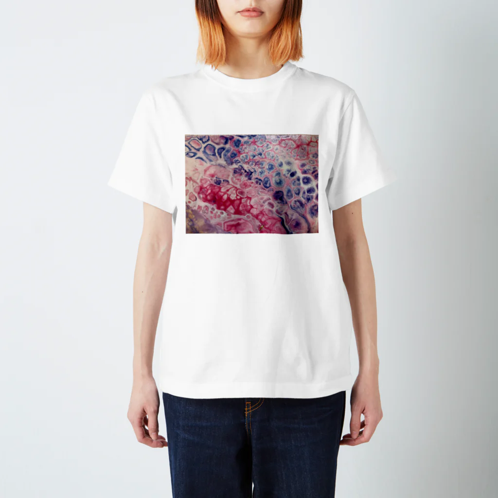 抽象画 A.S Galleryの海の音＿A.S Gallery Regular Fit T-Shirt