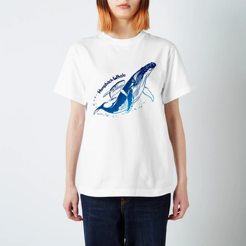 MUSEUM LAB SHOP MITのHumpback Whale＊ザトウクジラTシャツ・カラー Regular Fit T-Shirt
