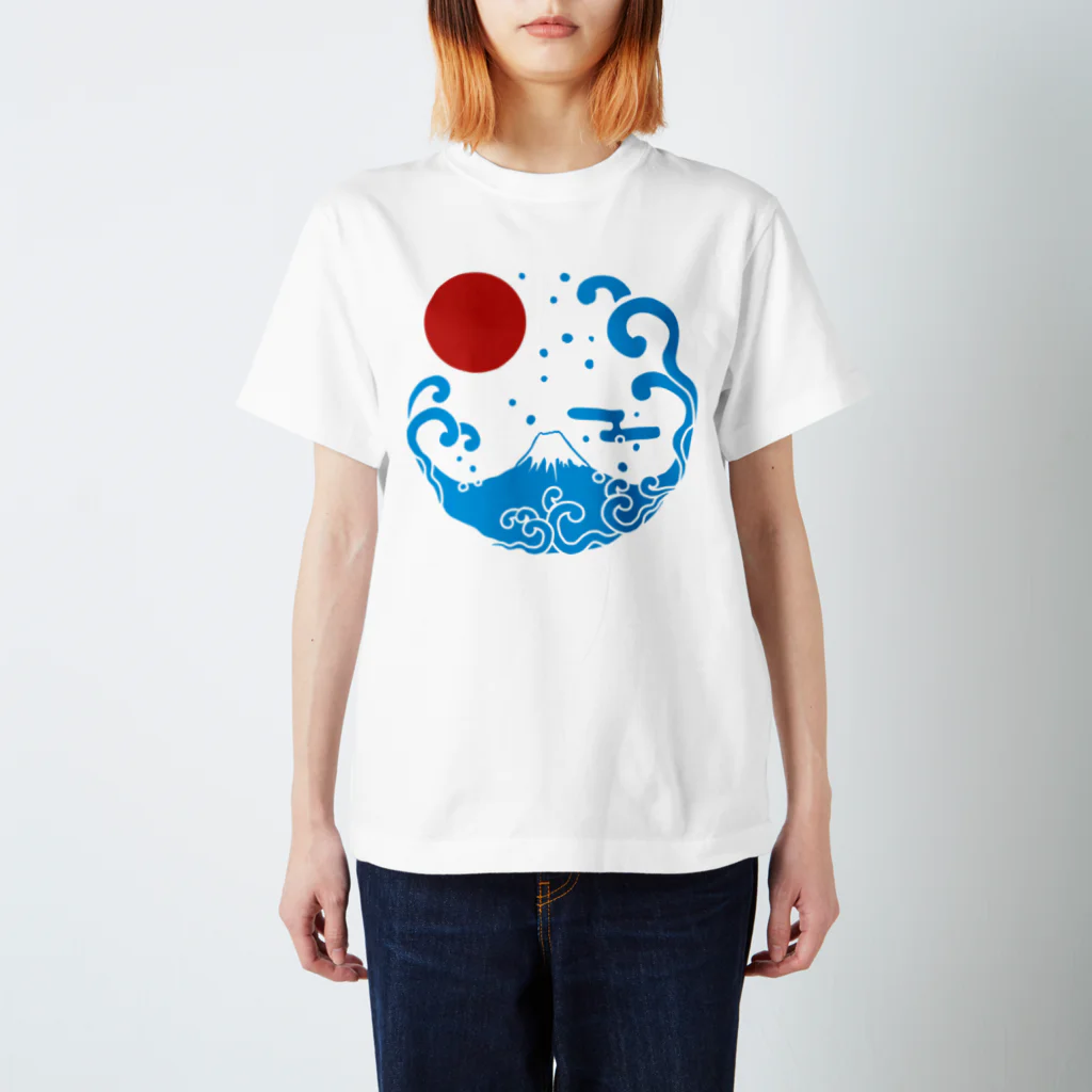 ジャパニーズスタンダードの富士山・波 Regular Fit T-Shirt