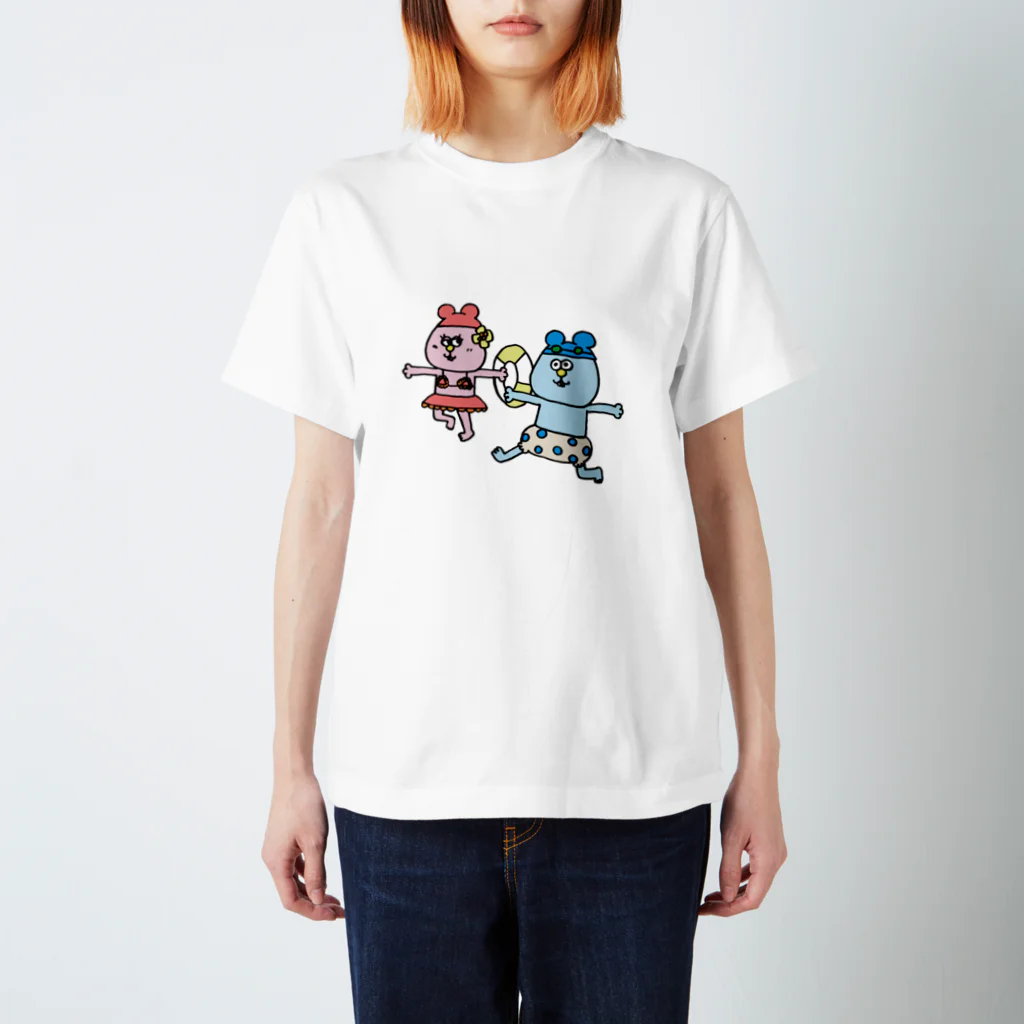 【Yuwiiの店】ゆぅぅぃーのねんたん&ねみこちゃん スタンダードTシャツ