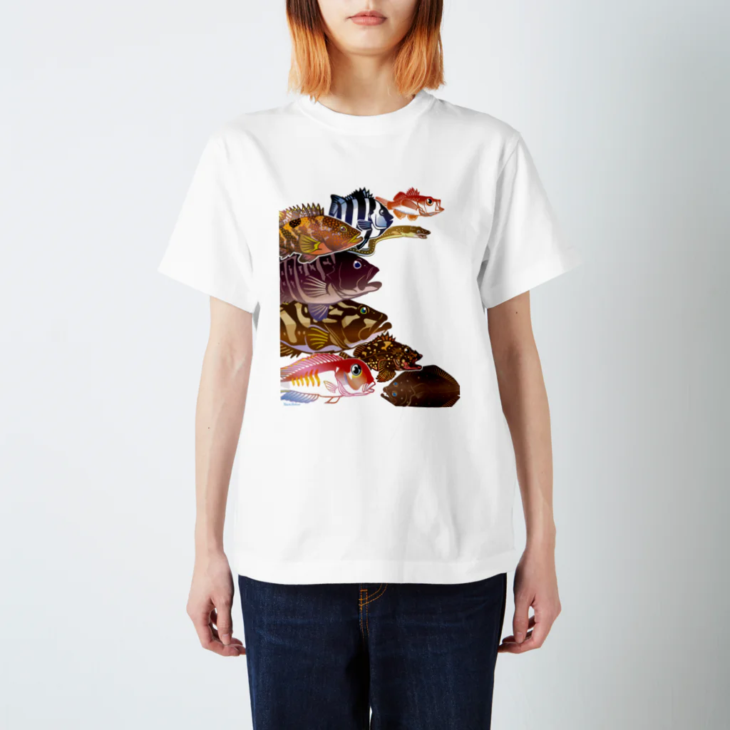 MUSEUM LAB SHOP MITのお魚をまとうTシャツ＊ソコモノ Regular Fit T-Shirt