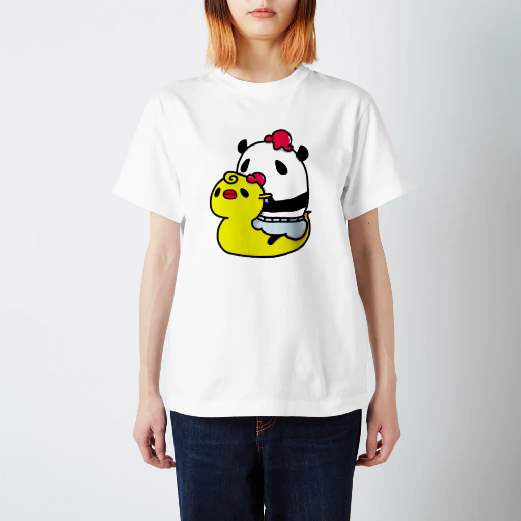 NEKOZE PANDAのベビーねこぜパンダ Regular Fit T-Shirt