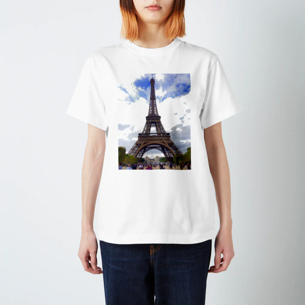 tomatomaktnのEiffel Regular Fit T-Shirt