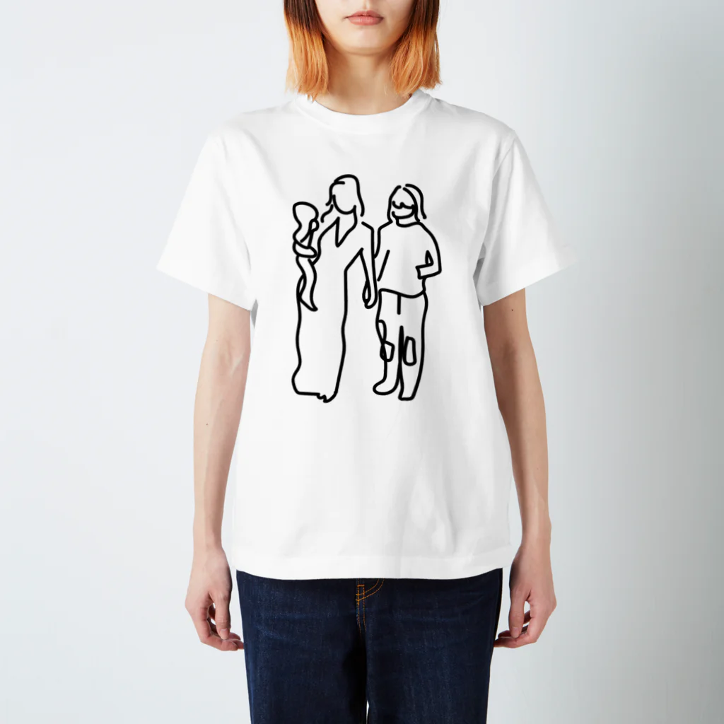 ぐにゃんじROCKのぐにゃっとした夫婦 Regular Fit T-Shirt