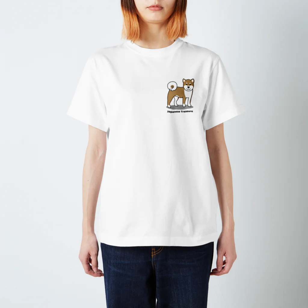 efrinmanのshiba1&2（両面2） スタンダードTシャツ