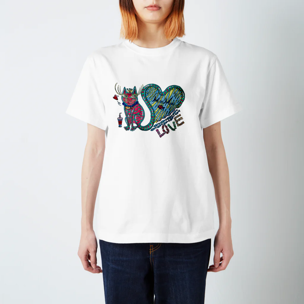 maimaice_creamの猫の神様 Regular Fit T-Shirt