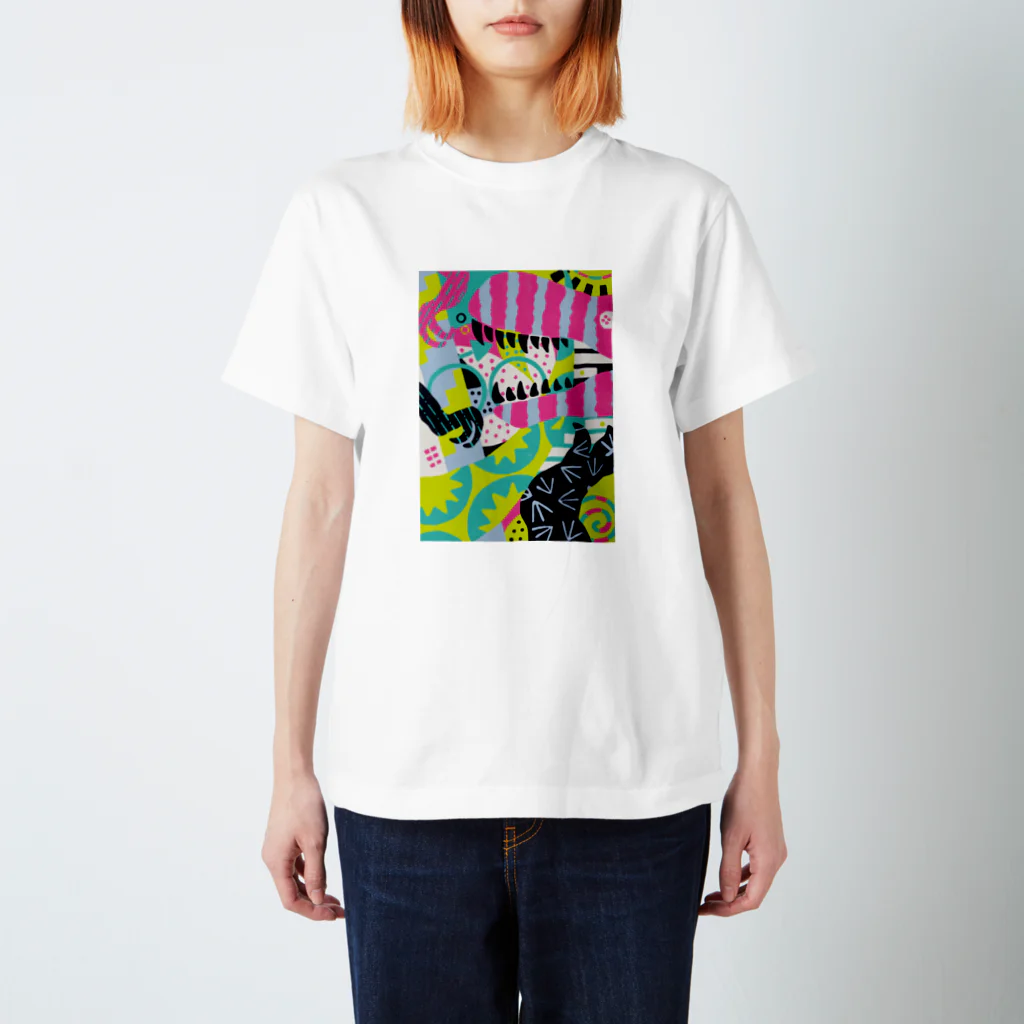 tsuchのcomposition:ティラノサウルス Regular Fit T-Shirt