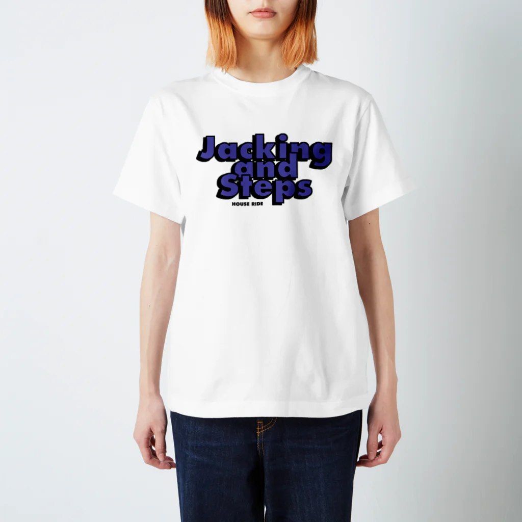 HOUSE DANCE MANIAのJacking and Steps Purple スタンダードTシャツ