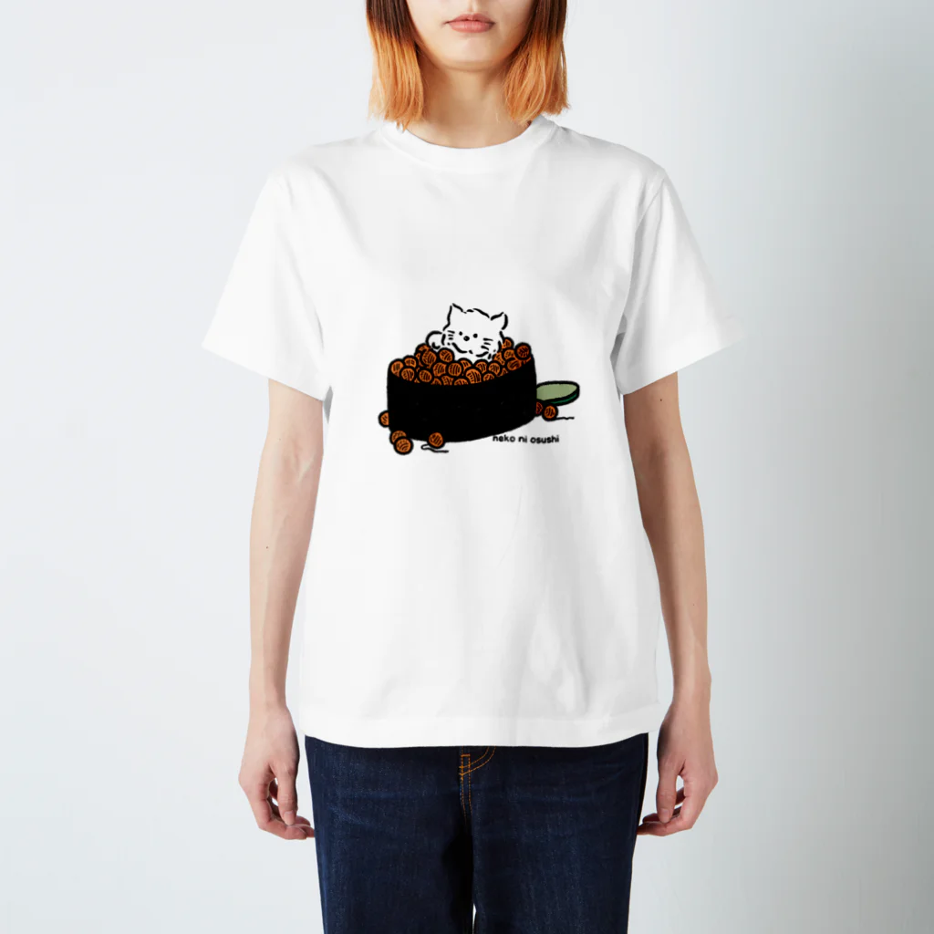 【バンド】猫にOSUSHI公式グッズの猫にIKURA 티셔츠