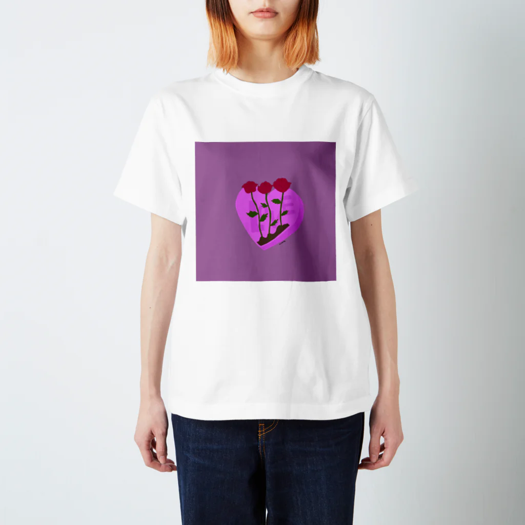 ODDELLEのBE MY VALENTINE Regular Fit T-Shirt