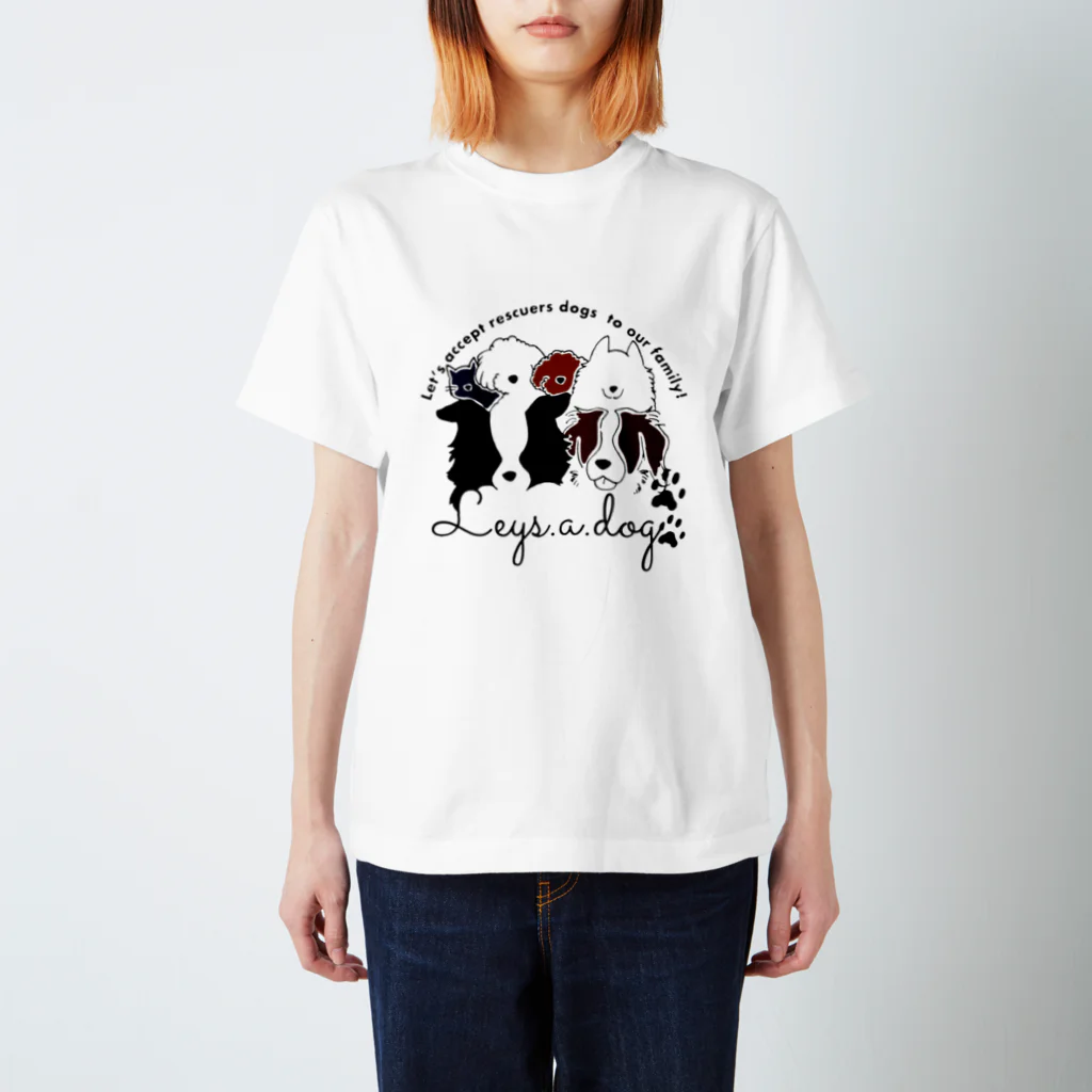 Leysadogのleys.a.dog〜チャリティーグッズ〜 Regular Fit T-Shirt