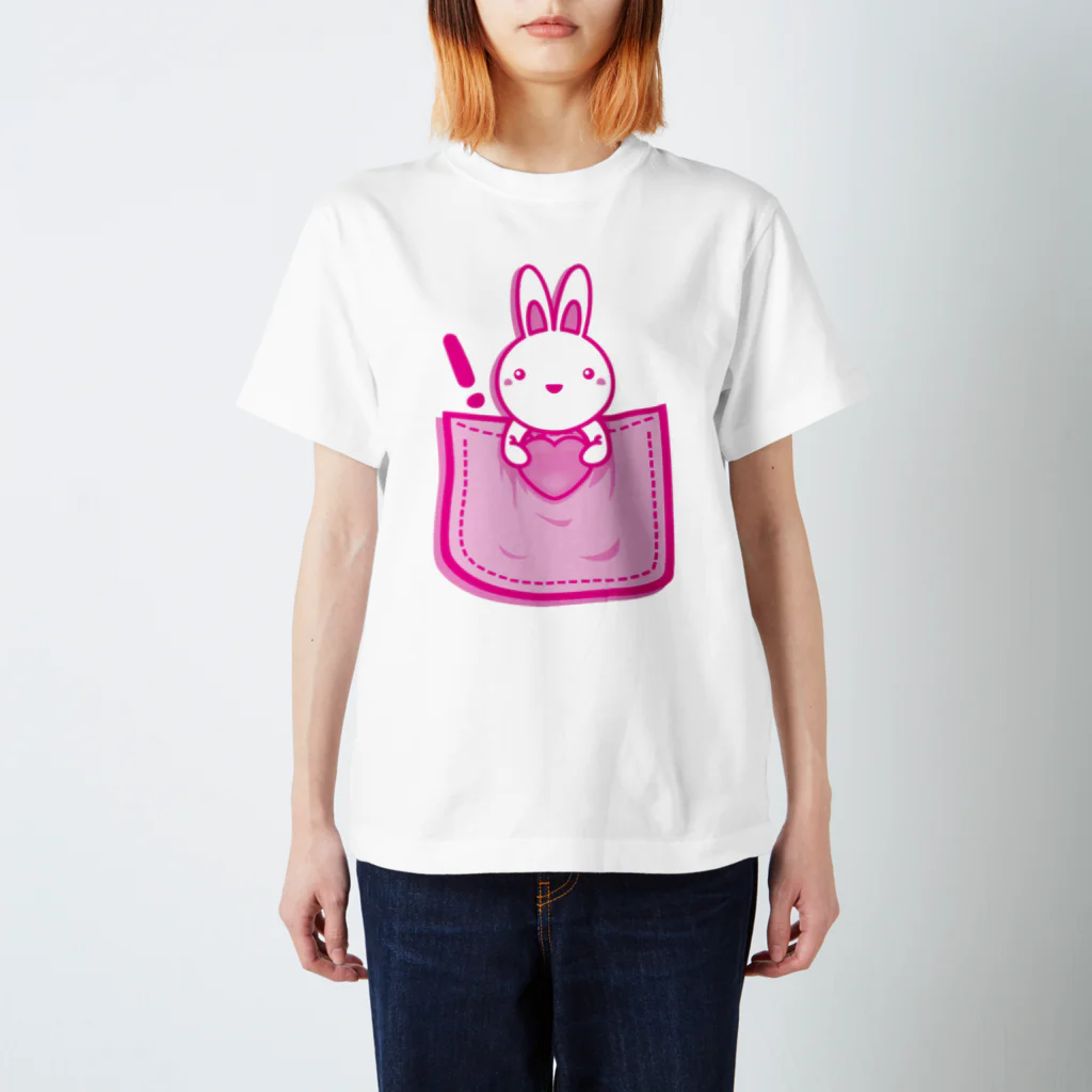 AURA_HYSTERICAのRabbit_in_the_Pocket スタンダードTシャツ