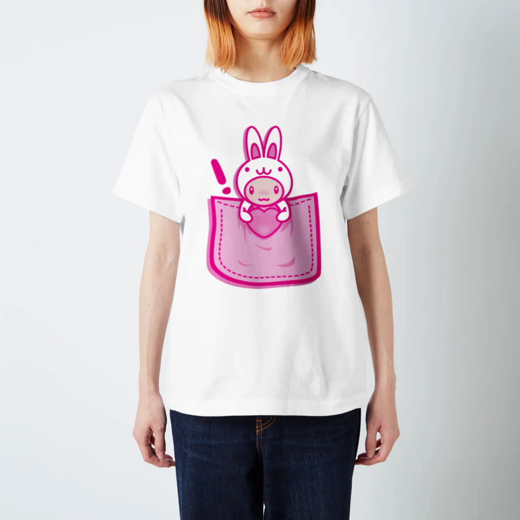 AURA_HYSTERICAのRabbit_in_the_Pocket スタンダードTシャツ